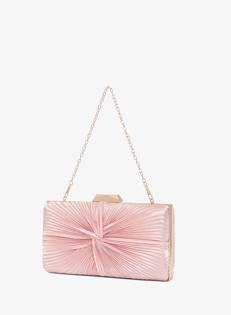 Ella Limited Edition Textured Clutch With Gold Accent - Image 3